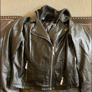 Brand new black hooded jacket. Size large. Still have tags!